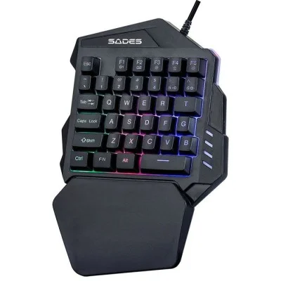 Sades Singlehand Keyboard Revolver TS-36 - Black
